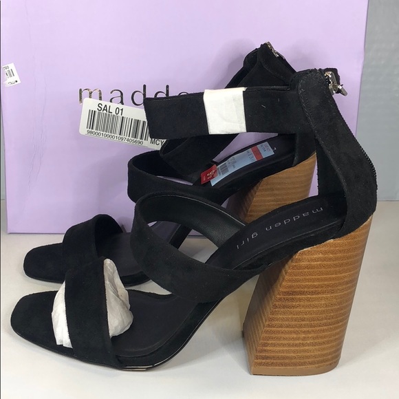 [214]Madden Girl 9.5m Clyde City Sandals - Black - Picture 2 of 5